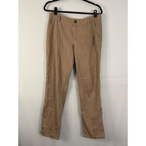 Talbots Chino Pants Women 6P Khaki Signature Fit Straight Leg Cotton Stretch